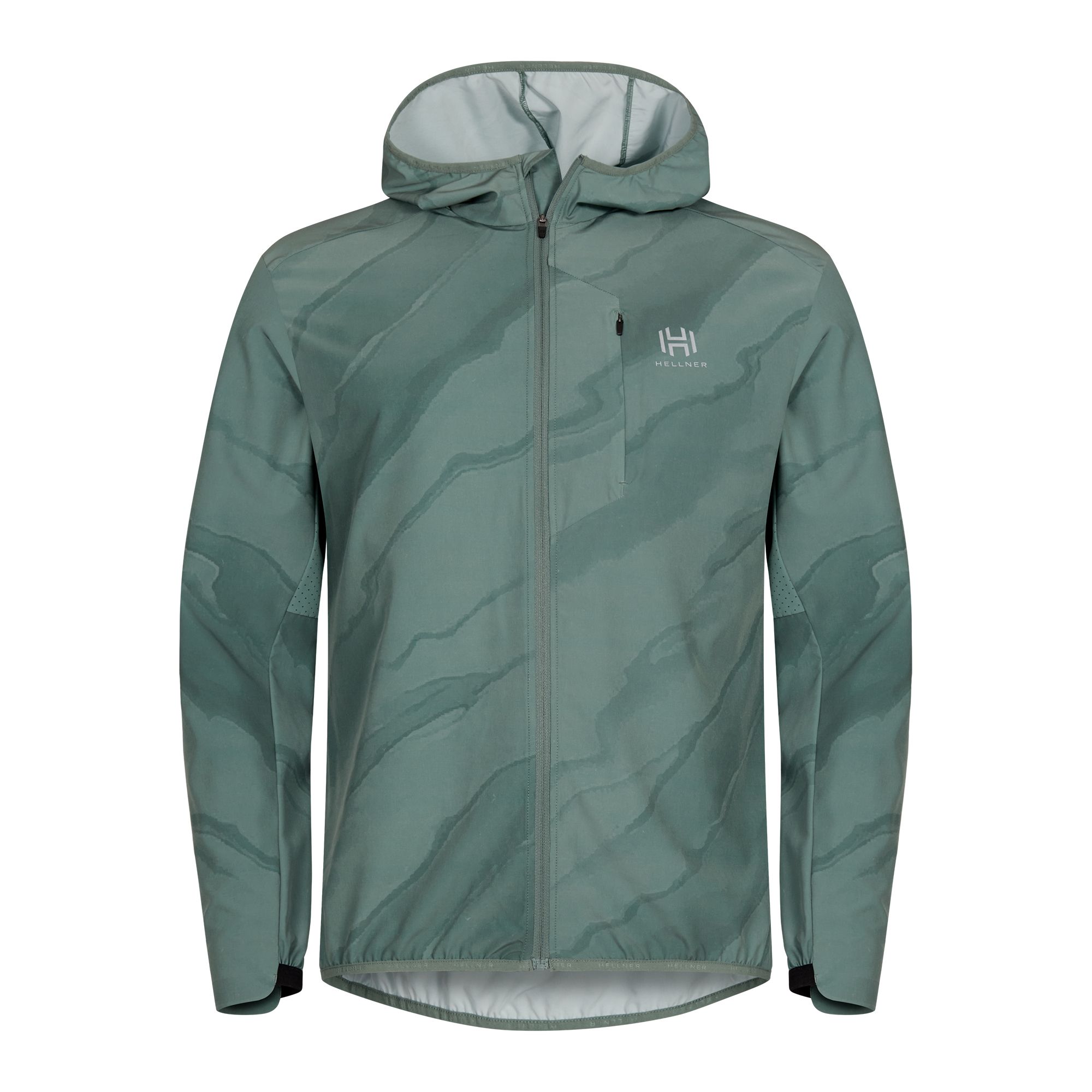 Hellner Men's Aras Running Jacket Laurel Wreath Aop