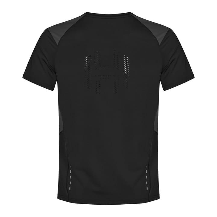 Men's Sallu Running Top Short Sleeve Black Beauty/Asphalt Hellner