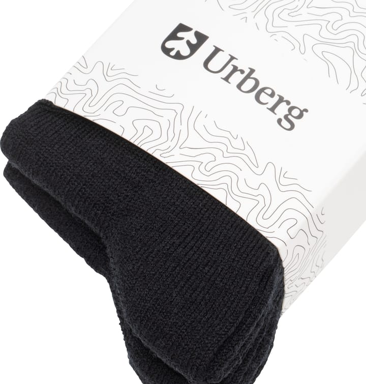 Urberg Juniors' Merino Wool Ribb Sock 2p Black Beauty Urberg