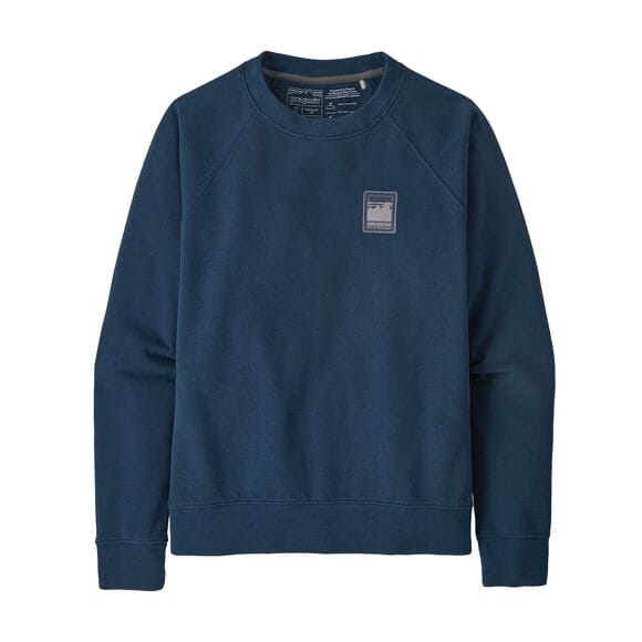 Patagonia W's Alpine Icon Regenerative Organic Certified Cotton Crew Sweatshirt Tidepool Blue Patagonia Patagonia W's Alpine Icon Regenerative Organic Certified Cotton Crew Sweatshirt Tidepool Blue Patagonia