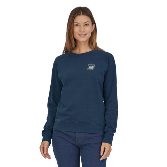 Patagonia W's Alpine Icon Regenerative Organic Certified Cotton Crew Sweatshirt Tidepool Blue Patagonia Patagonia W's Alpine Icon Regenerative Organic Certified Cotton Crew Sweatshirt Tidepool Blue Patagonia