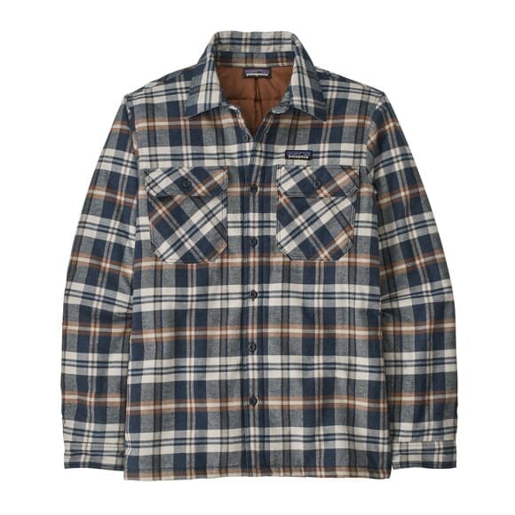 Patagonia M's Insulated Organic Cotton Mw Fjord Flannel Shirt Fields: New Navy Patagonia