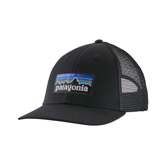 Patagonia P-6 Logo Lopro Trucker Hat Black Patagonia