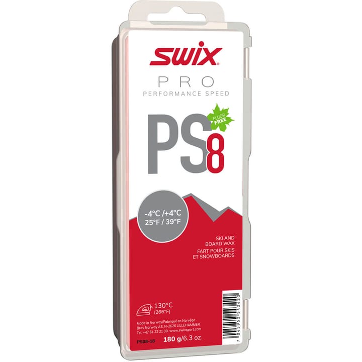 Swix PS8 Red, -4°C/+4°C, 180g Swix