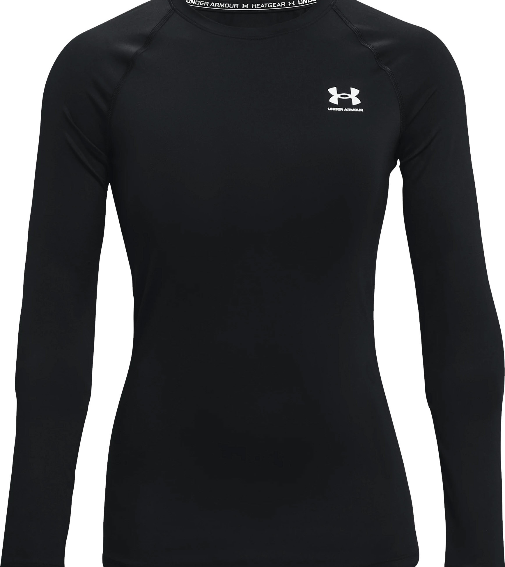 Under Armour Women's HeatGear Compression Long Sleeve Black/White Kerrasto yläosat S