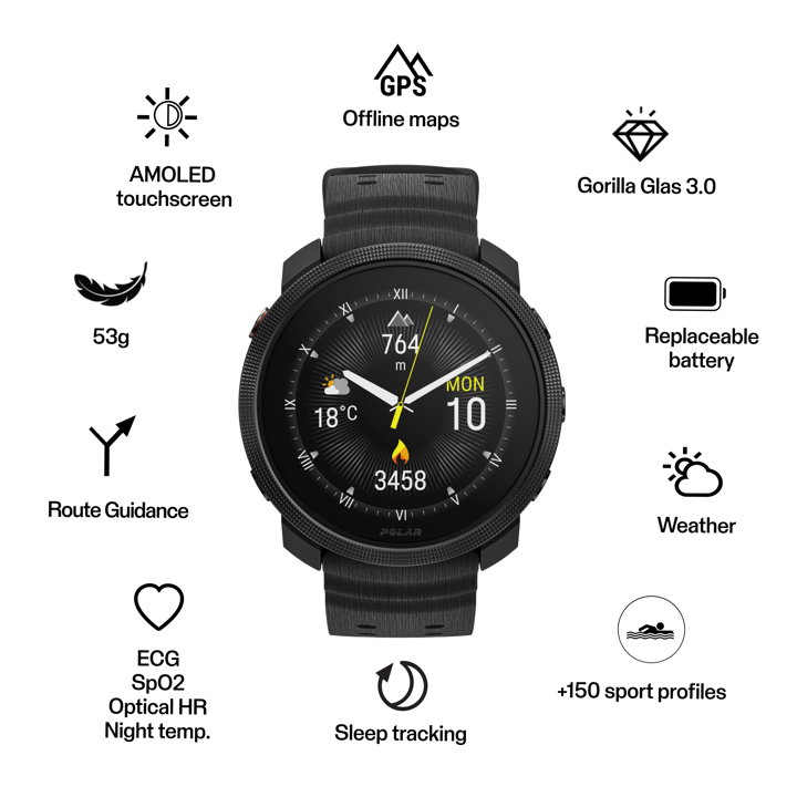 Polar Vantage M3 Black Polar