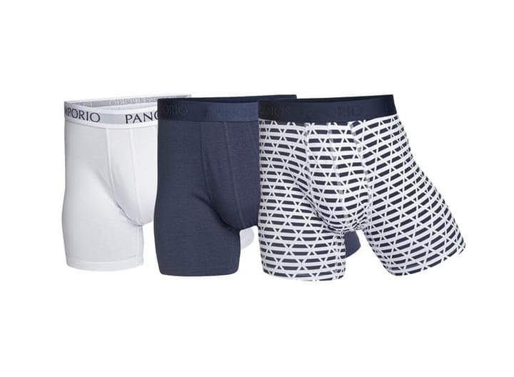 Panos Emporio 3pk Base Bamboo Boxer White Symbol/Navy Panos Emporio