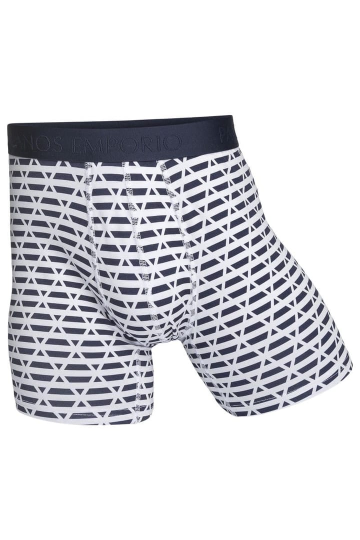 Panos Emporio 3pk Base Bamboo Boxer White Symbol/Navy Panos Emporio