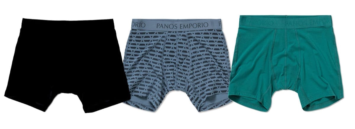 Panos Emporio Man Pe 3pk Base Bamboo Boxer Black/Bluesteel Element-Black/Teal Green