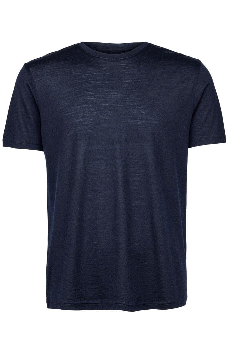 Panos Emporio PE WOOL SHORT SLEEVE TOP DARK NAVY