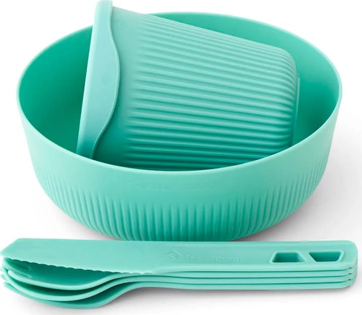 Sea To Summit Passage Dinnerware Set 6 Piece Aqua Sea Blue Sea To Summit