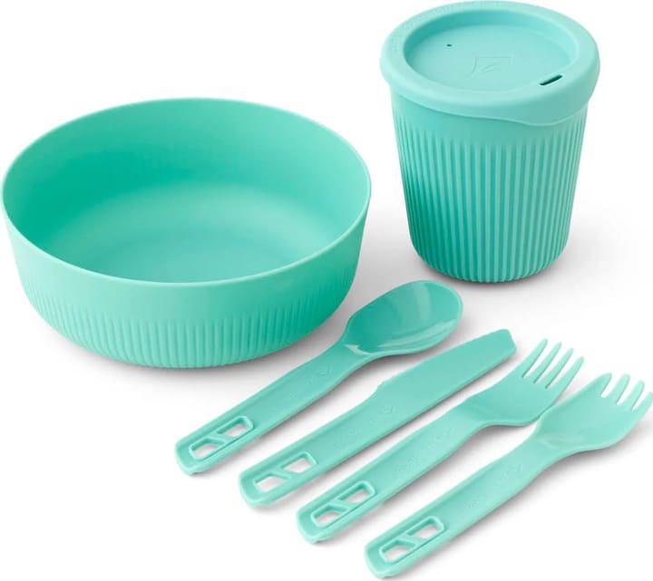 Sea To Summit Passage Dinnerware Set 6 Piece Aqua Sea Blue Sea To Summit