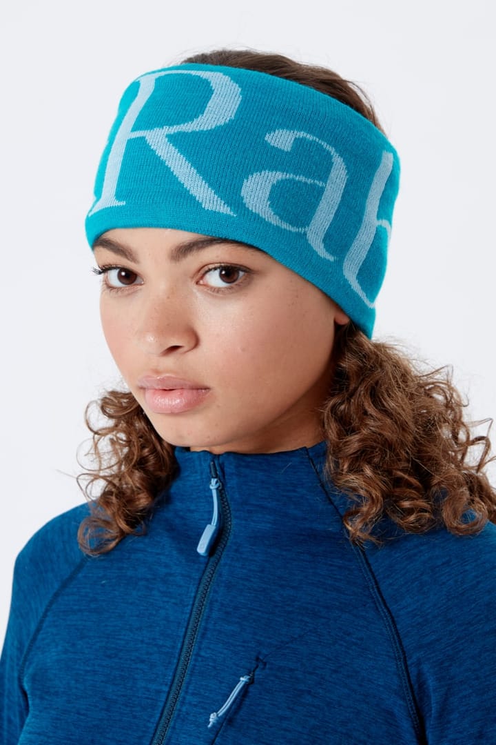 Rab Knitted Logo Headband Aquamarine Rab