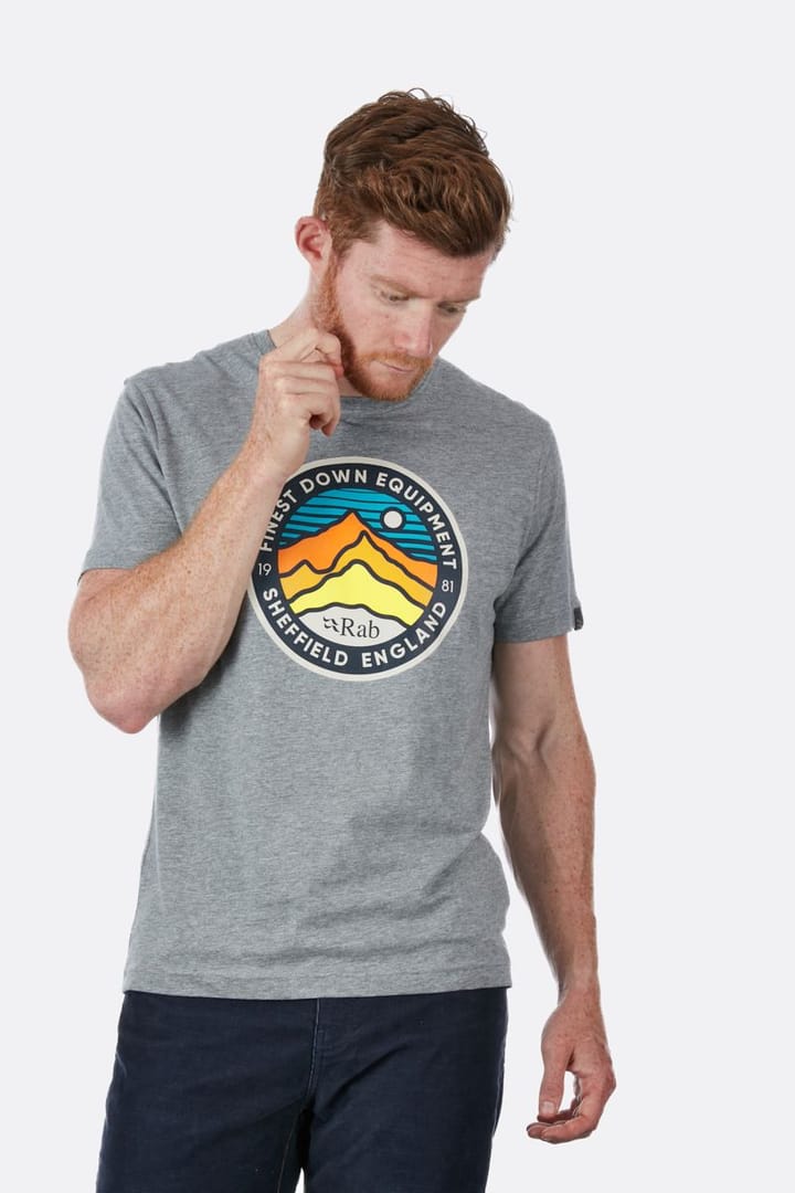 Rab Stance 3 Peaks SS Tee Grey Marl Rab Rab Stance 3 Peaks SS Tee Grey Marl Rab
