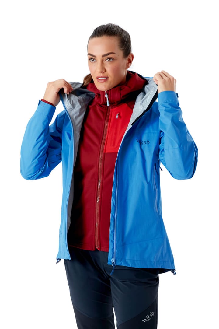Rab Women's Downpour Plus 2.0 Jacket Alaska Blue Rab
