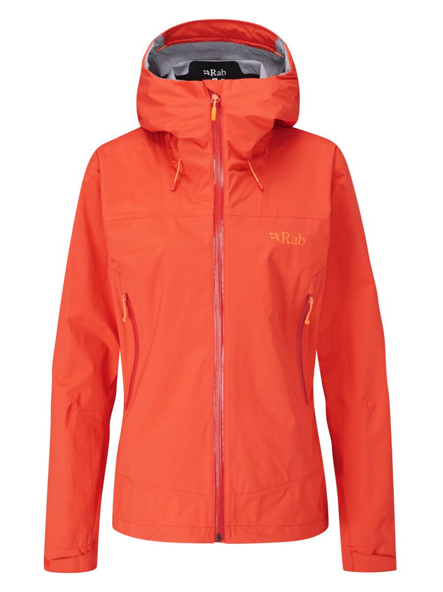 Rab Women's Downpour Plus 2.0 Jacket Red Grapefruit