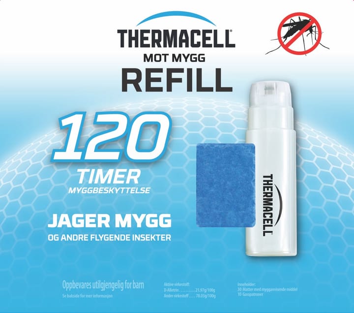 Thermacell Mot Mygg Refill R10 10 pakk 120 timer ThermaCELL Thermacell Mot Mygg Refill R10 10 pakk 120 timer ThermaCELL