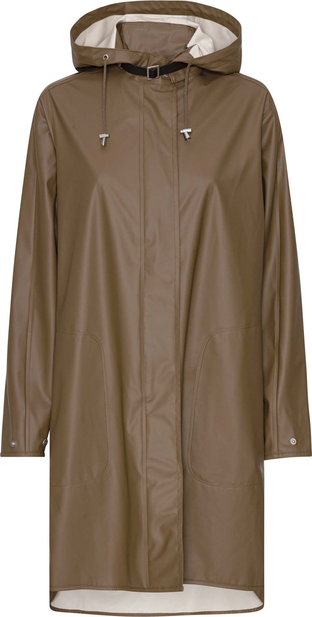 Ilse Jacobsen Women's Raincoat Detachable Hood Cub Brown