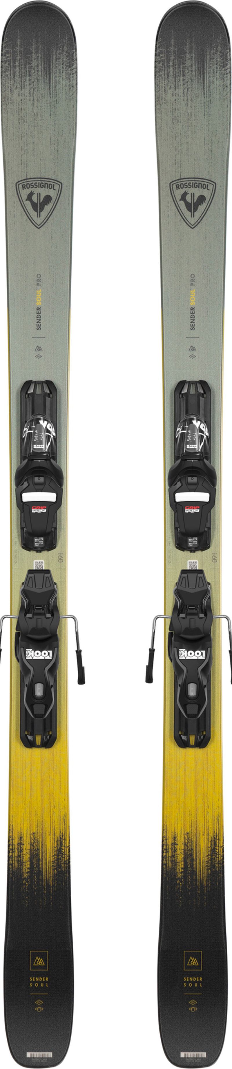 Rossignol Juniors' Sender Soul Pro Xpress Green/Yellow/Black Alpinski 150