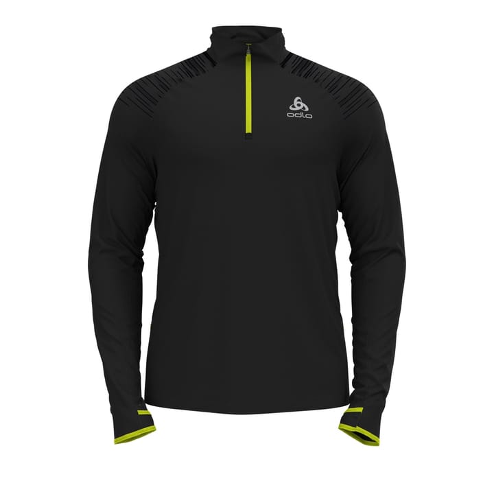 Odlo Midlayer 1/2 Zip Axalp Ceramiwarm M's Black - Evening Primrose Odlo