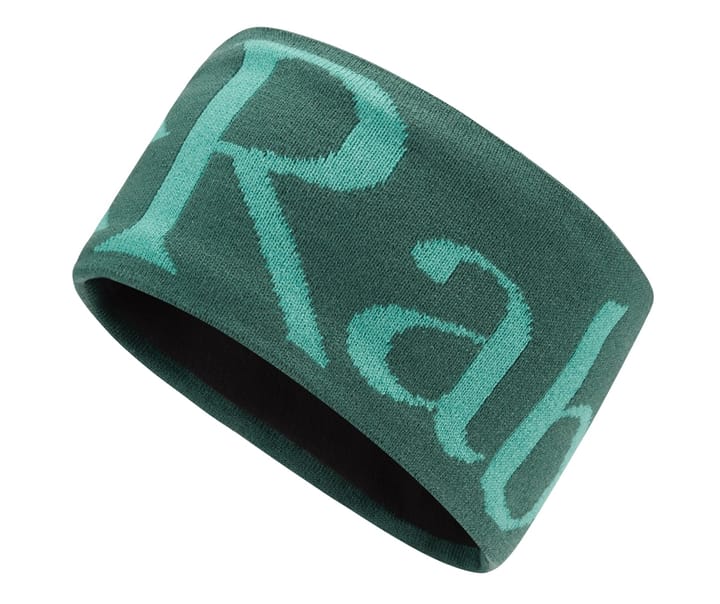 Rab Knitted Logo Headband Green Slate/Glacier Blue Rab