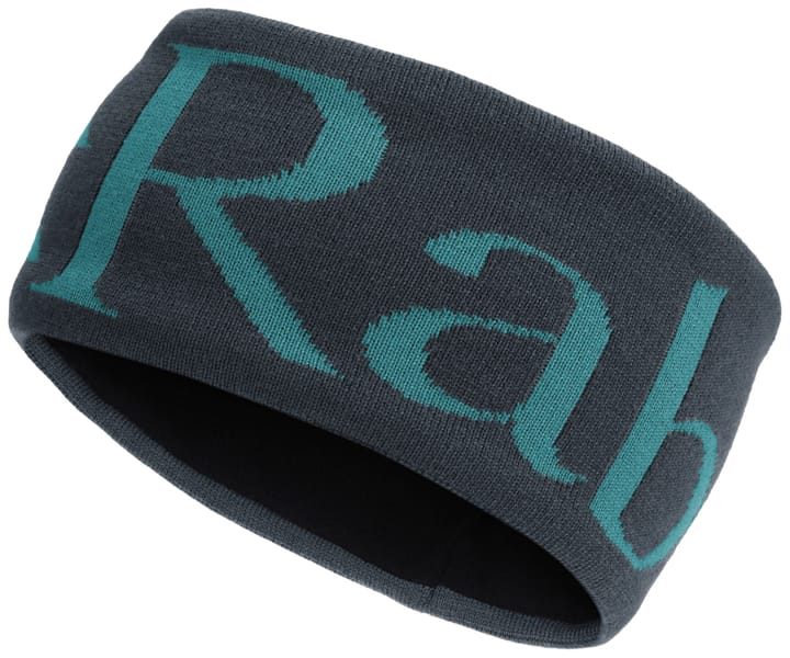 Rab Knitted Logo Headband Ebony Rab