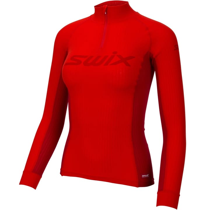 Swix Women's RaceX Bodyw Halfzip Fiery red Swix