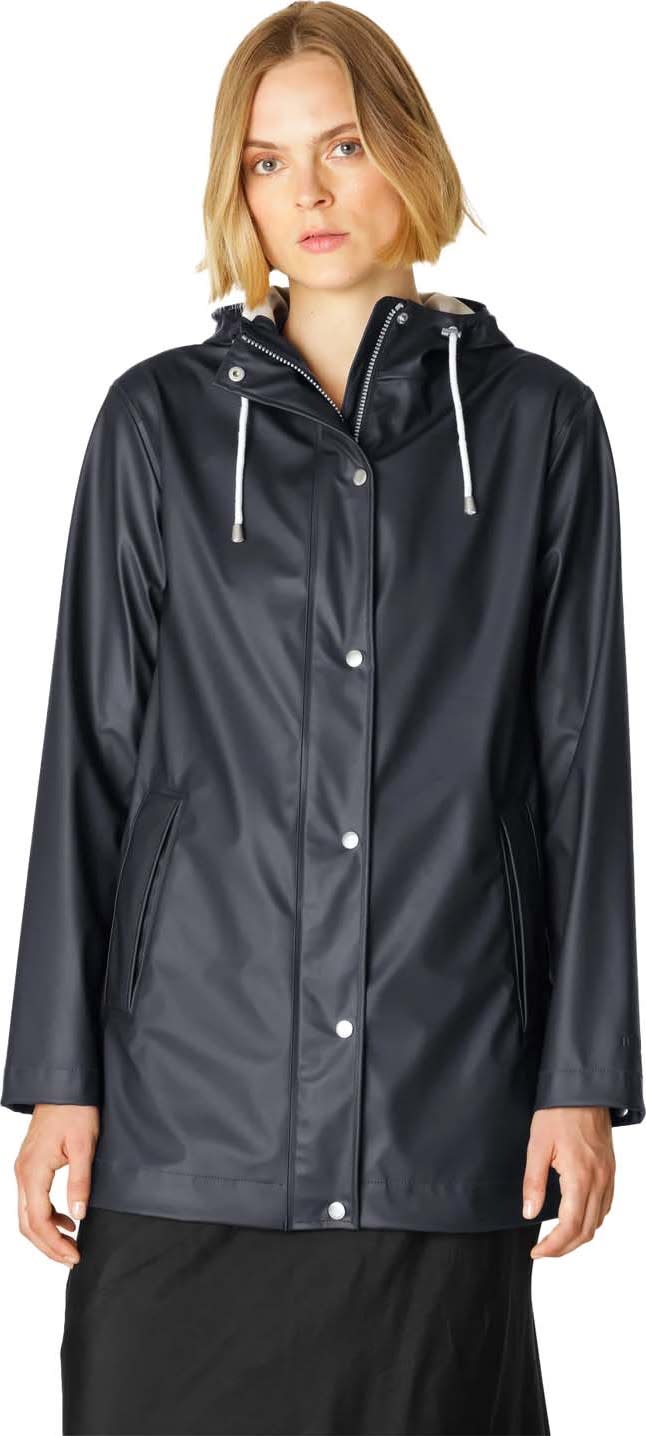 Ilse Jacobsen A Line Rain Jacket Softshell Raincoat A-line Army 34