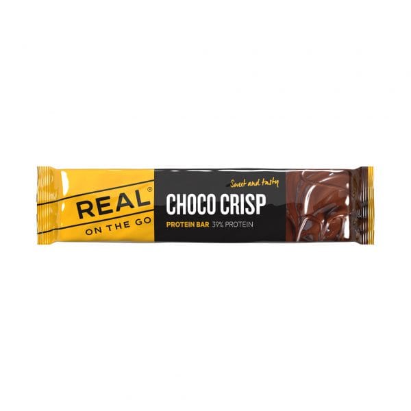 Real On The Go Protein Bar Choco Crisp 40 g Real Turmat
