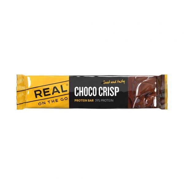 Real On The Go Protein Bar Choco Crisp 40 g Real Turmat Real On The Go Protein Bar Choco Crisp 40 g Real Turmat