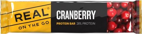 Real Turmat Protein Bar Cranberry NoColour Kosttillskott & energi Sort og gul OneSize
