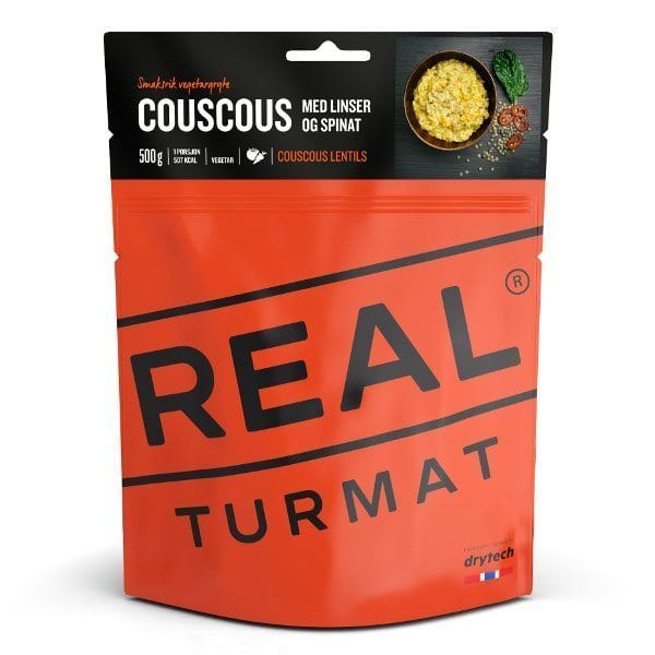 Real Turmat Couscous Med Linser Og Lime (Vegetar) 500 g Real Turmat