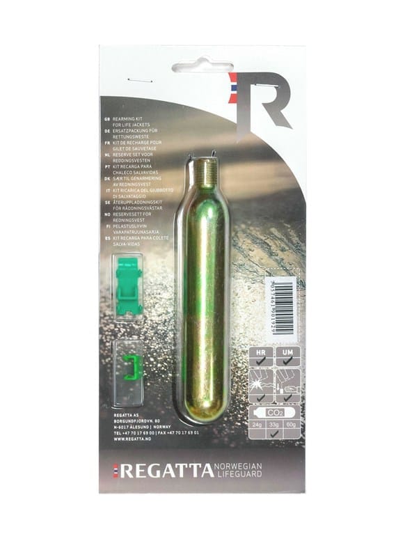 Regatta Co2 cylinder with clip HR/UM MULTI 33GR Regatta