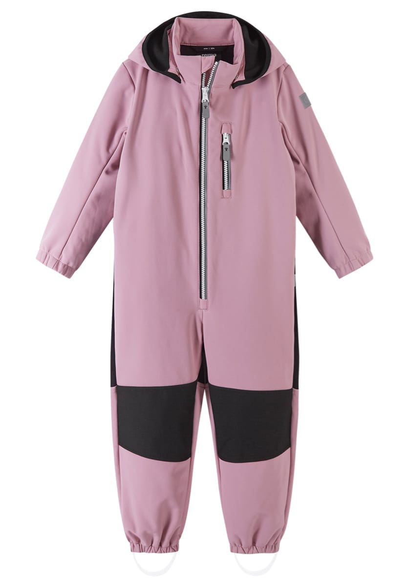 Reima Kids' Softshell Overall Nurmes Grey Pink