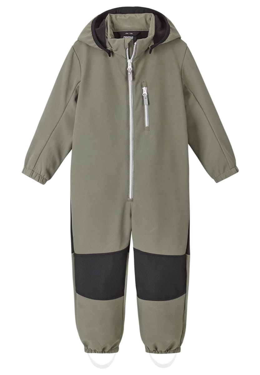 Reima Kids' Softshell Overall Nurmes Greyish Green