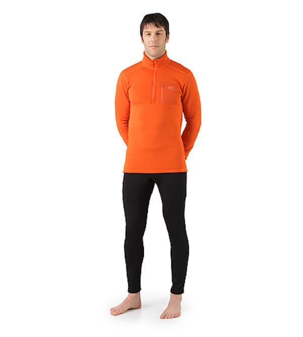 Arc'teryx Rho Ar Zip Neck Men'S Black Arc'teryx