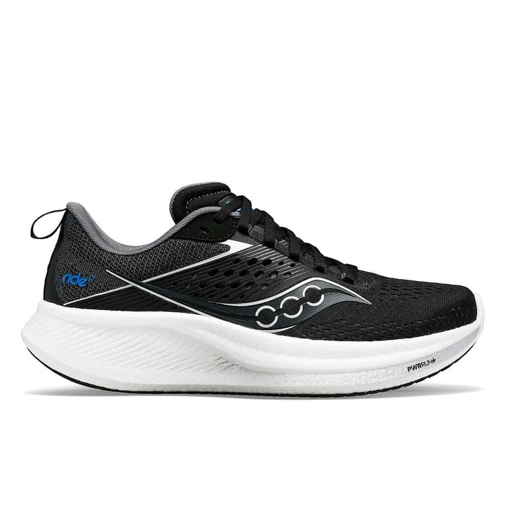 Saucony Women's Ride 17 Wide Black/White Saucony