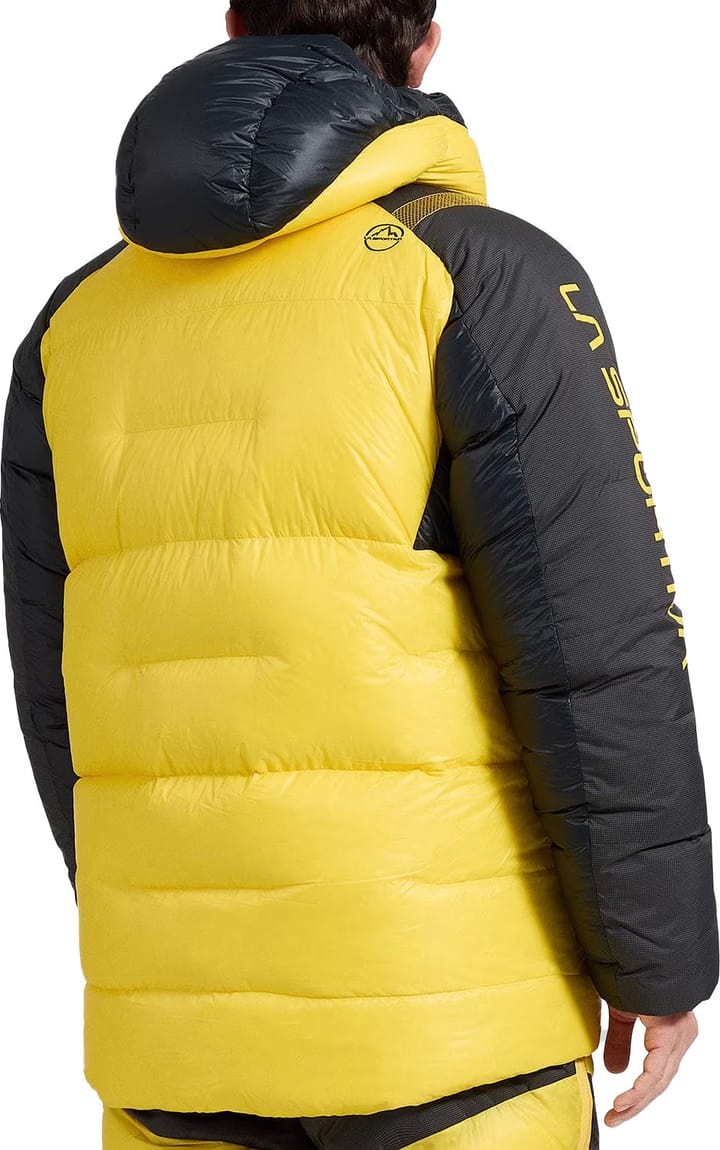 La Sportiva Men's Olympus Tech Down Parka Black/Yellow La Sportiva