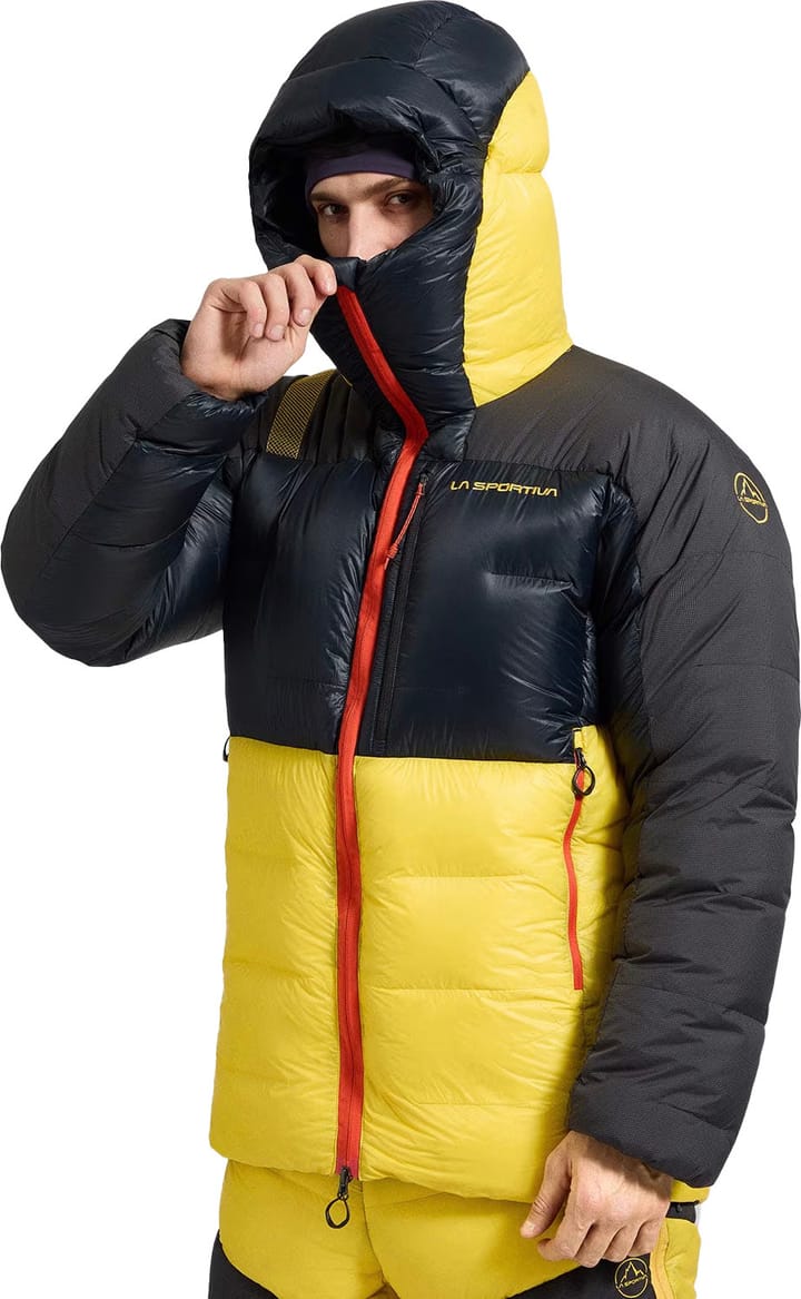 La Sportiva Men's Olympus Tech Down Parka Black/Yellow La Sportiva