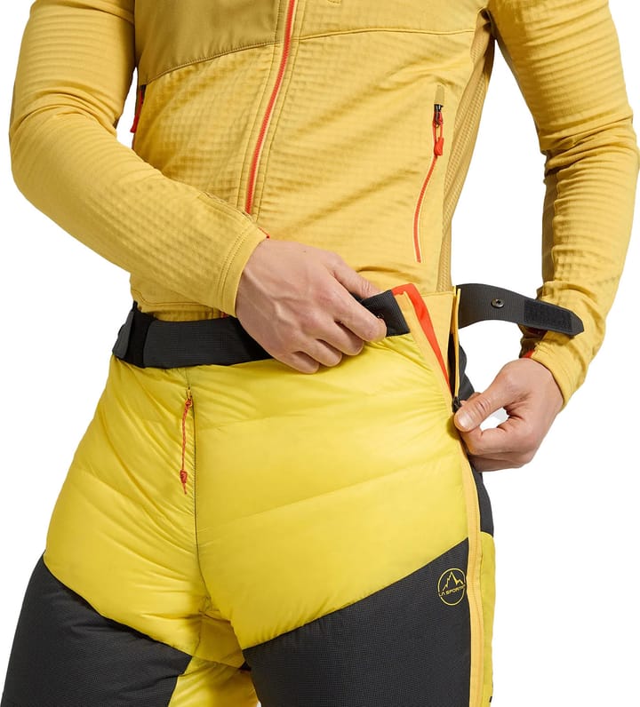 La Sportiva Men's Olympus Tech Down Pants Yellow/black La Sportiva