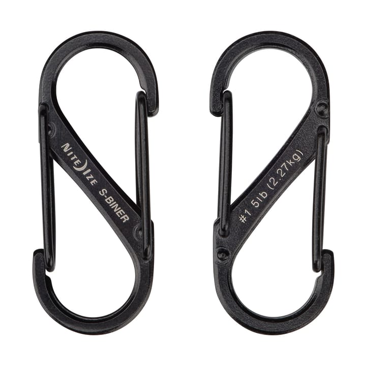Nite Ize S-Biner #1 2-pack Basic Black Nite Ize Nite Ize S-Biner #1 2-pack Basic Black Nite Ize