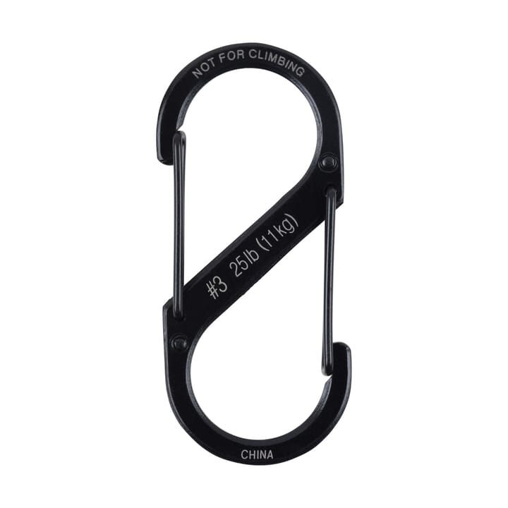 Nite Ize S-Biner® Stainless Steel Dual Carabiner #3 Black Nite Ize Nite Ize S-Biner® Stainless Steel Dual Carabiner #3 Black Nite Ize