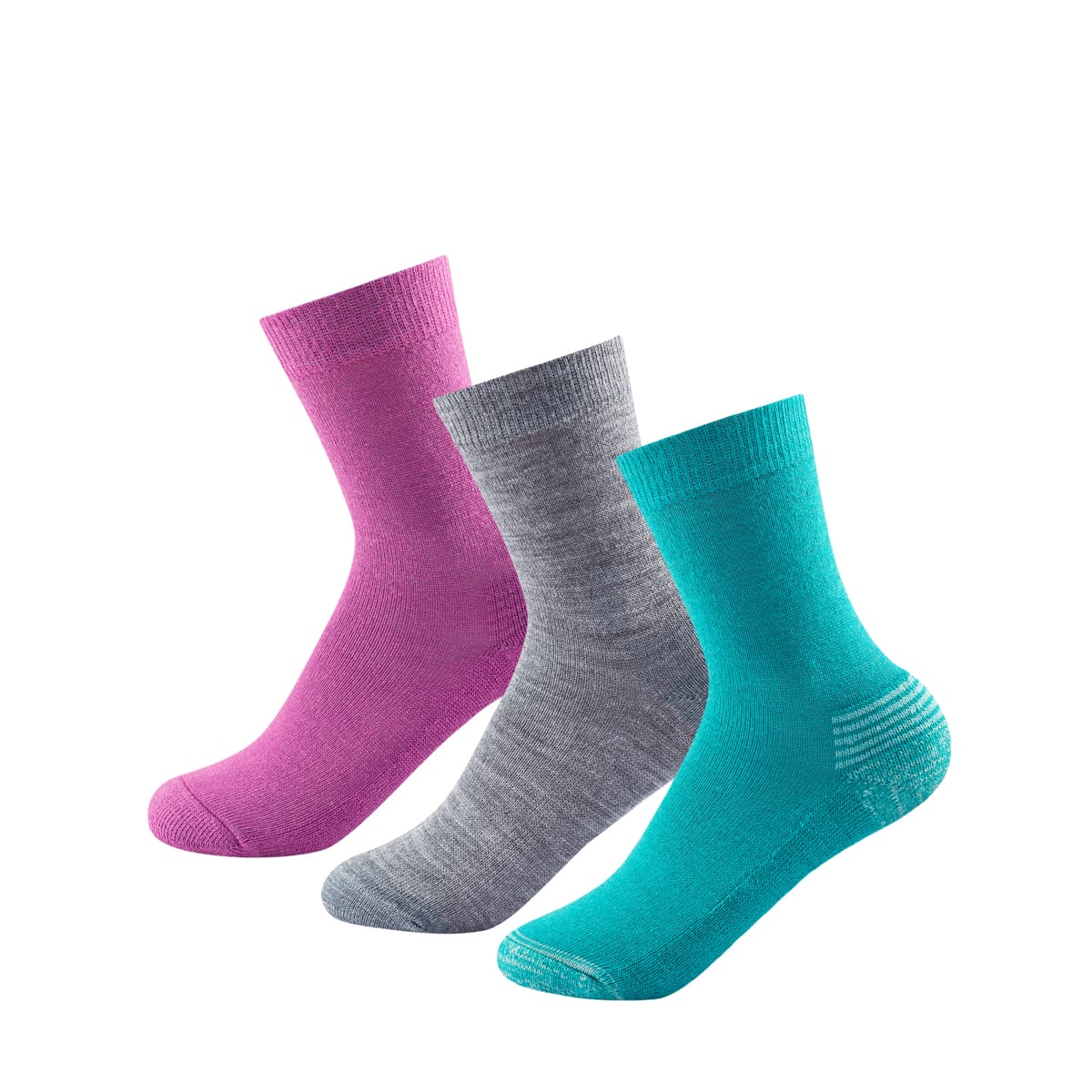 Devold Daily Medium Kid Sock 3pk Girl Mix