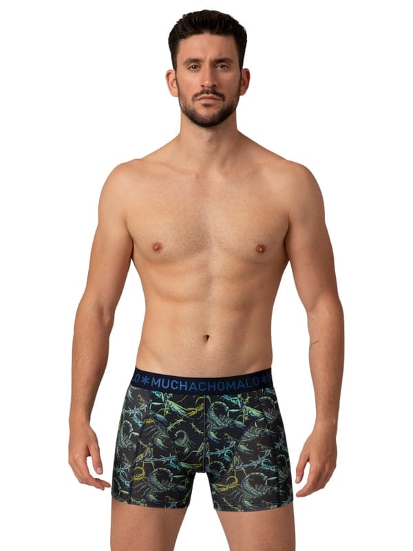 Muchachomalo 1010 Scorpion-01 2pk Boxer Print/Solid Muchachomalo Muchachomalo 1010 Scorpion-01 2pk Boxer Print/Solid Muchachomalo