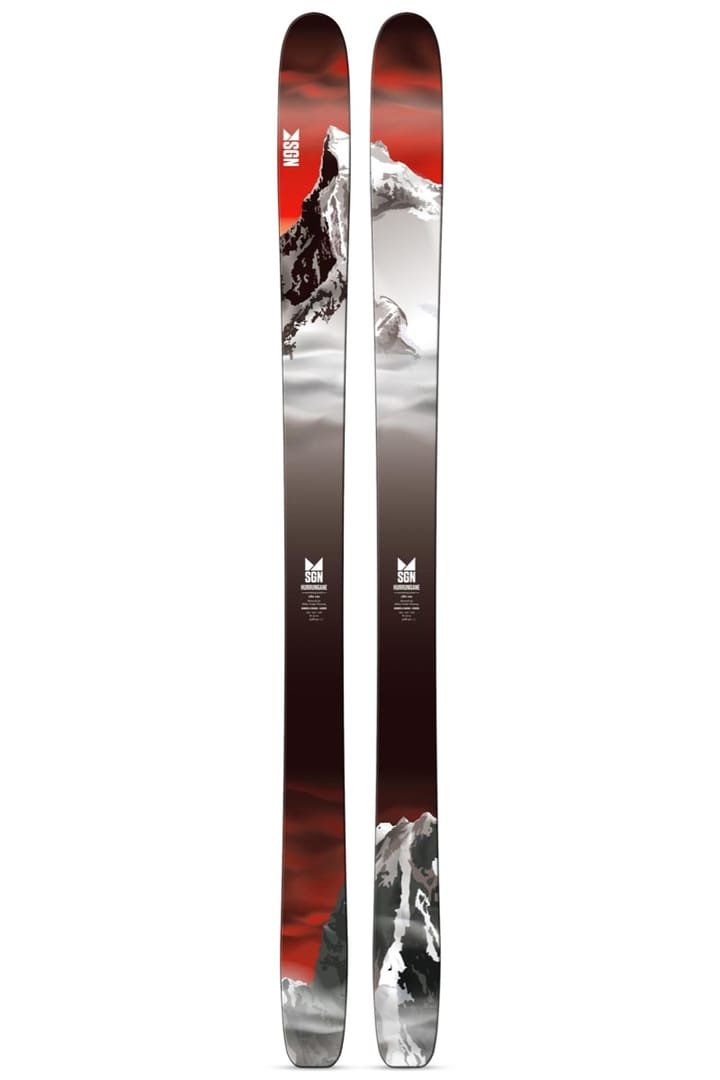 SGN Skis Hurrungane Dark Sunset Artwork SGN skis