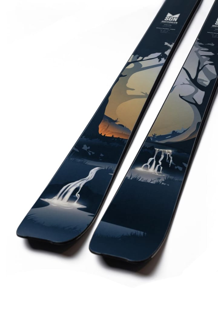 SGN Skis SGN skis Jostedalen Blue artwork SGN skis SGN Skis SGN skis Jostedalen Blue artwork SGN skis