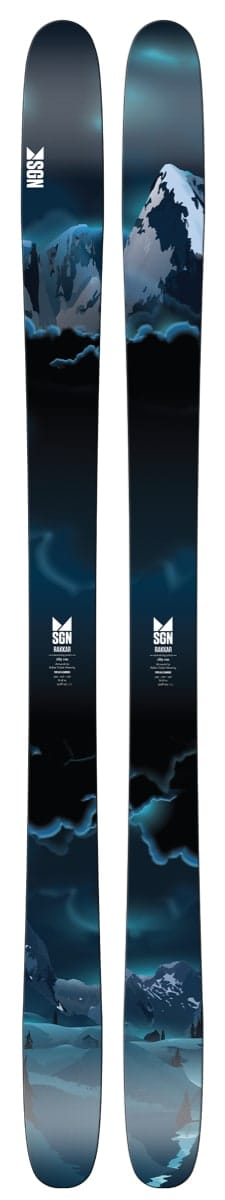 SGN Skis Rakkar Storm Blue Artwork SGN skis