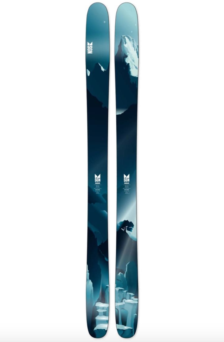 SGN Skis Rakkar Dark Blue Artwork SGN skis