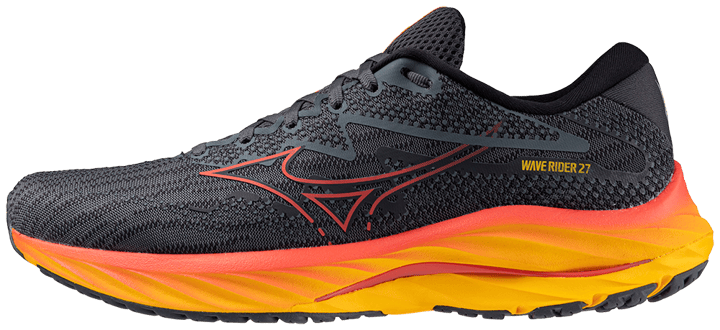 Mizuno Men's Wave Rider 27 Turbulence/Cayenne/Citrus Mizuno