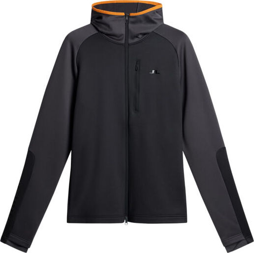 J.Lindeberg Men's Elevation Full Zip Hood Black Långärmade vardagströjor S